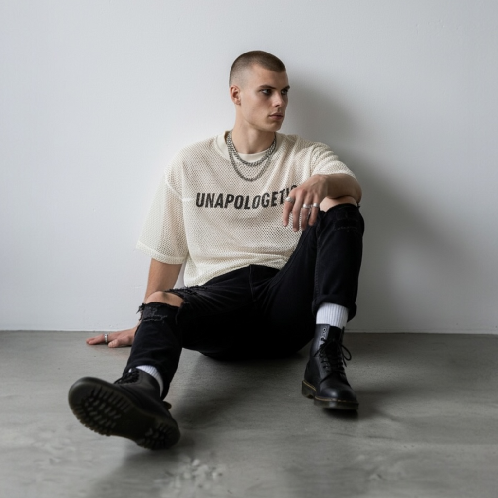 No Apologies — Mesh Tee