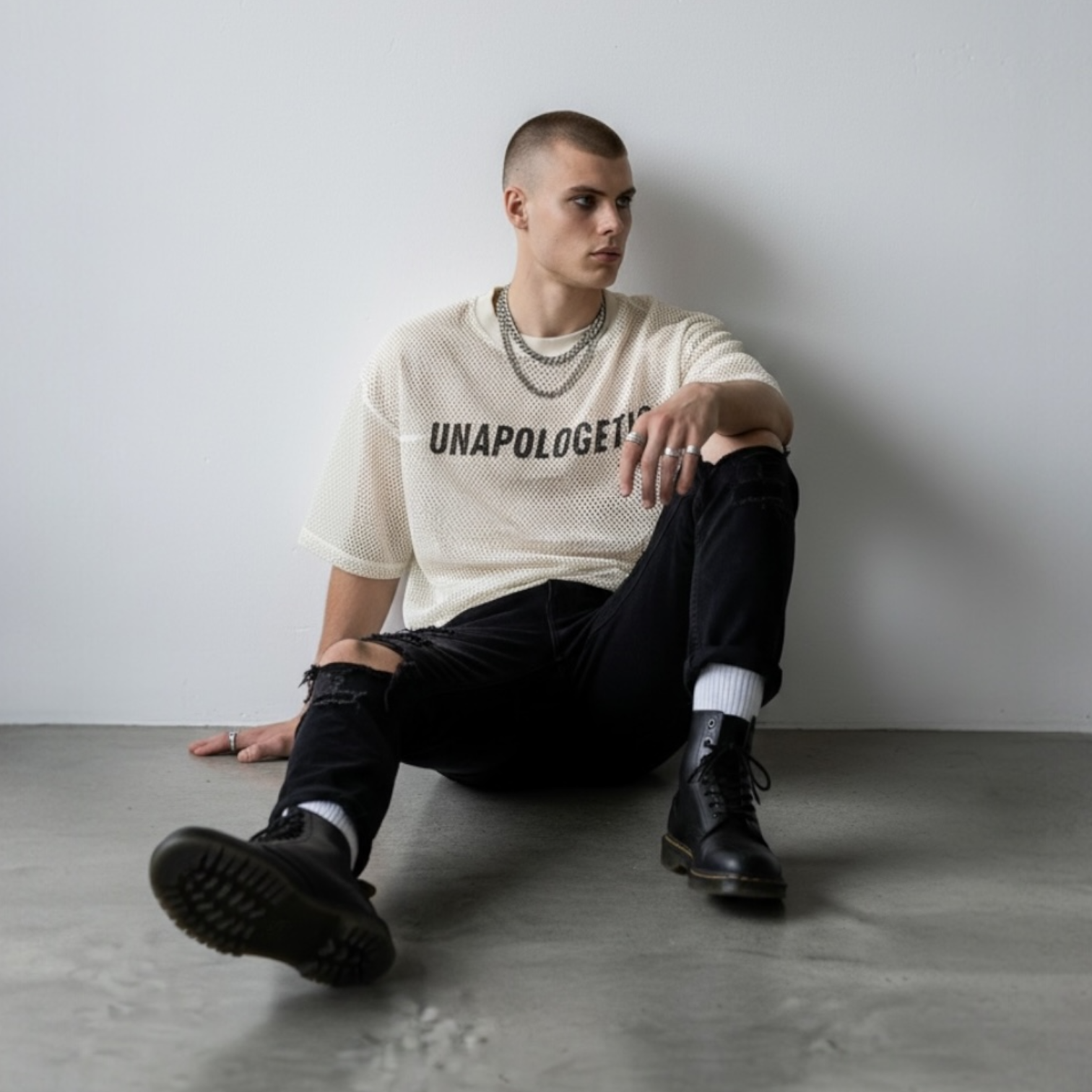 No Apologies — Mesh Tee