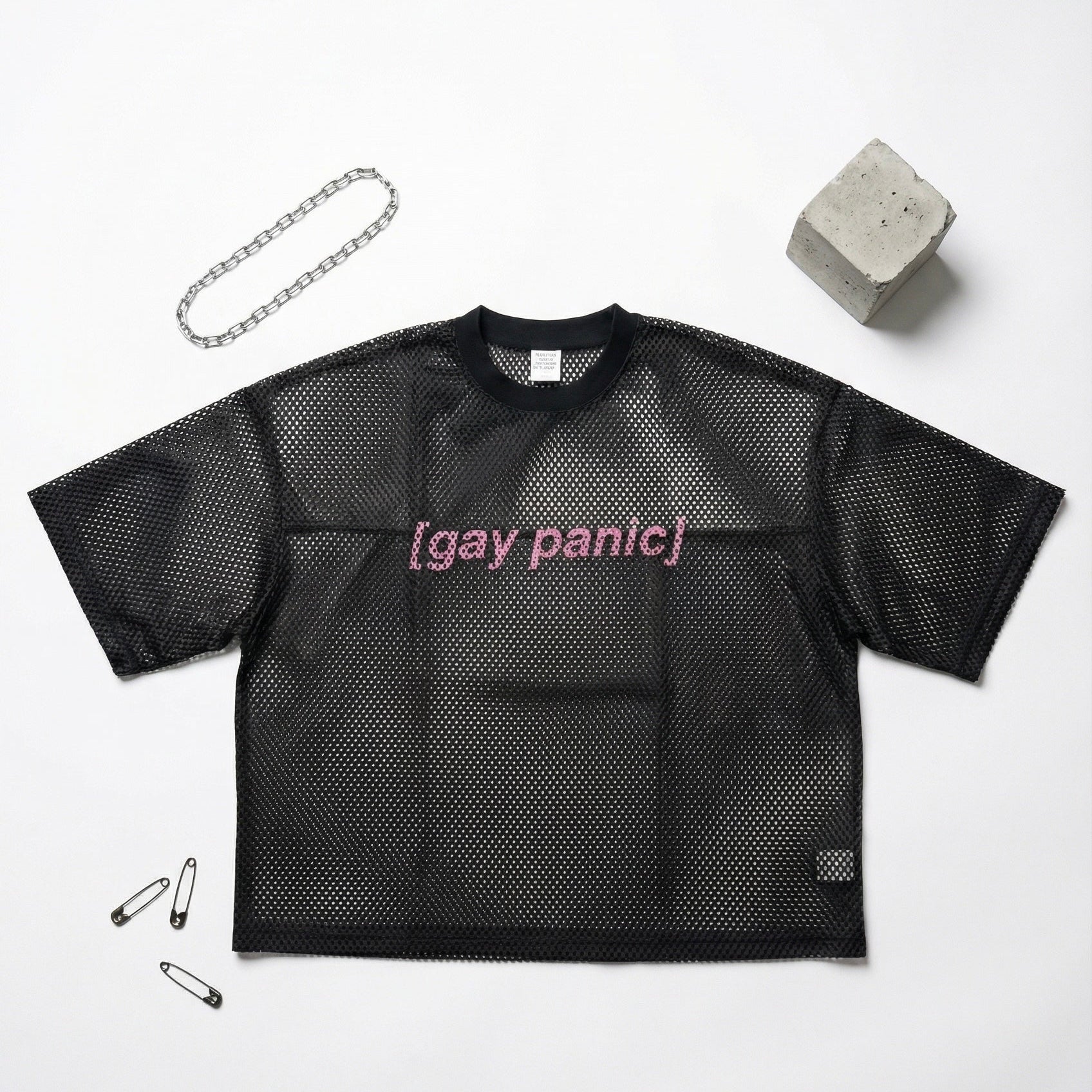[gay panic] — Mesh Tee
