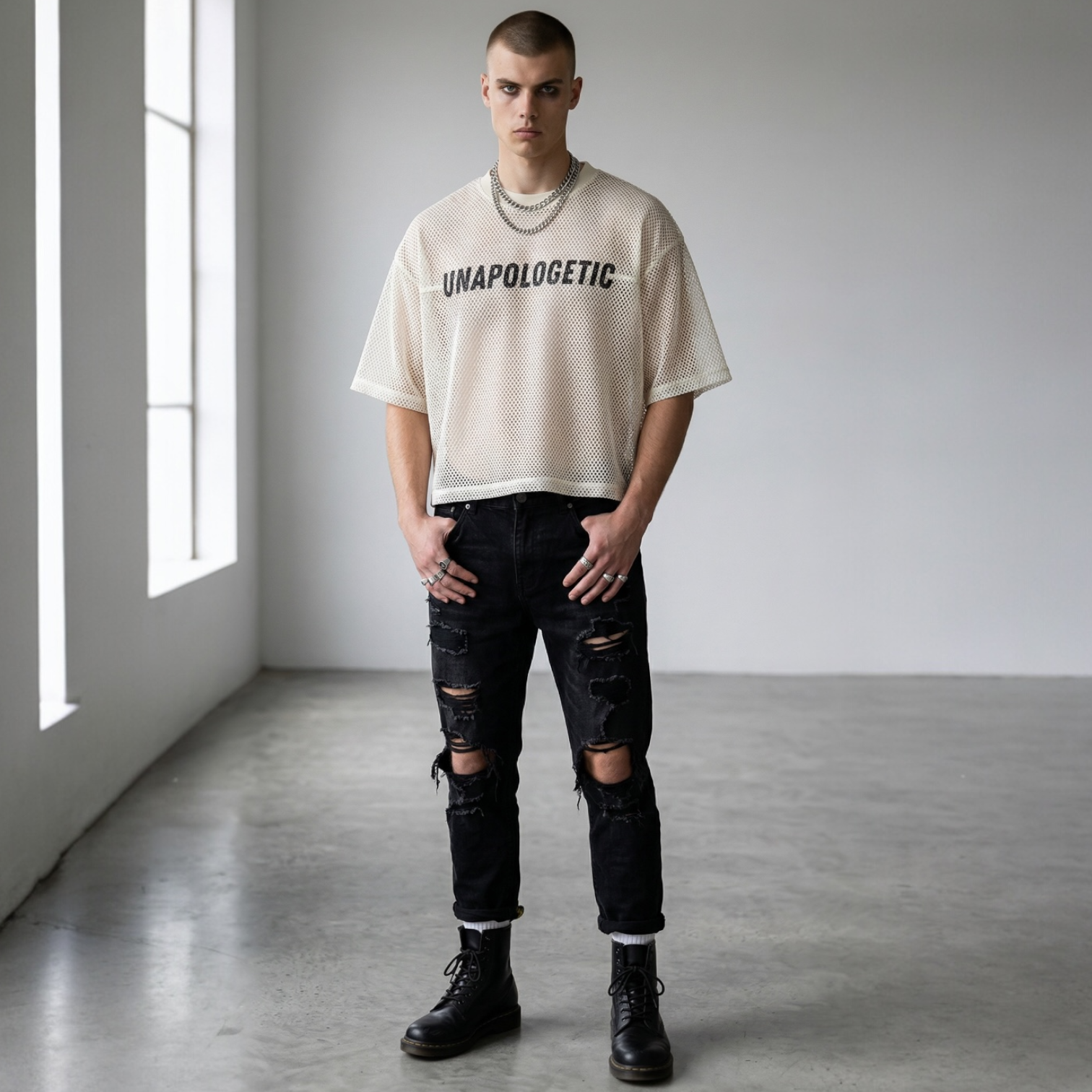 No Apologies — Mesh Tee