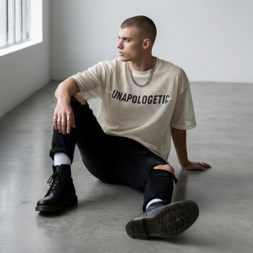 No Apologies — Mesh Tee